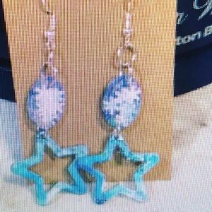Blue star dangles
